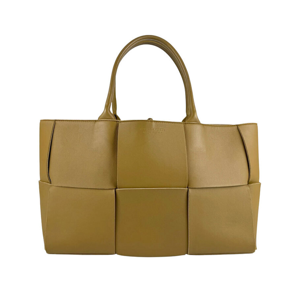 Bottega Veneta Arco Tote Shoulder Bag Brown Leather